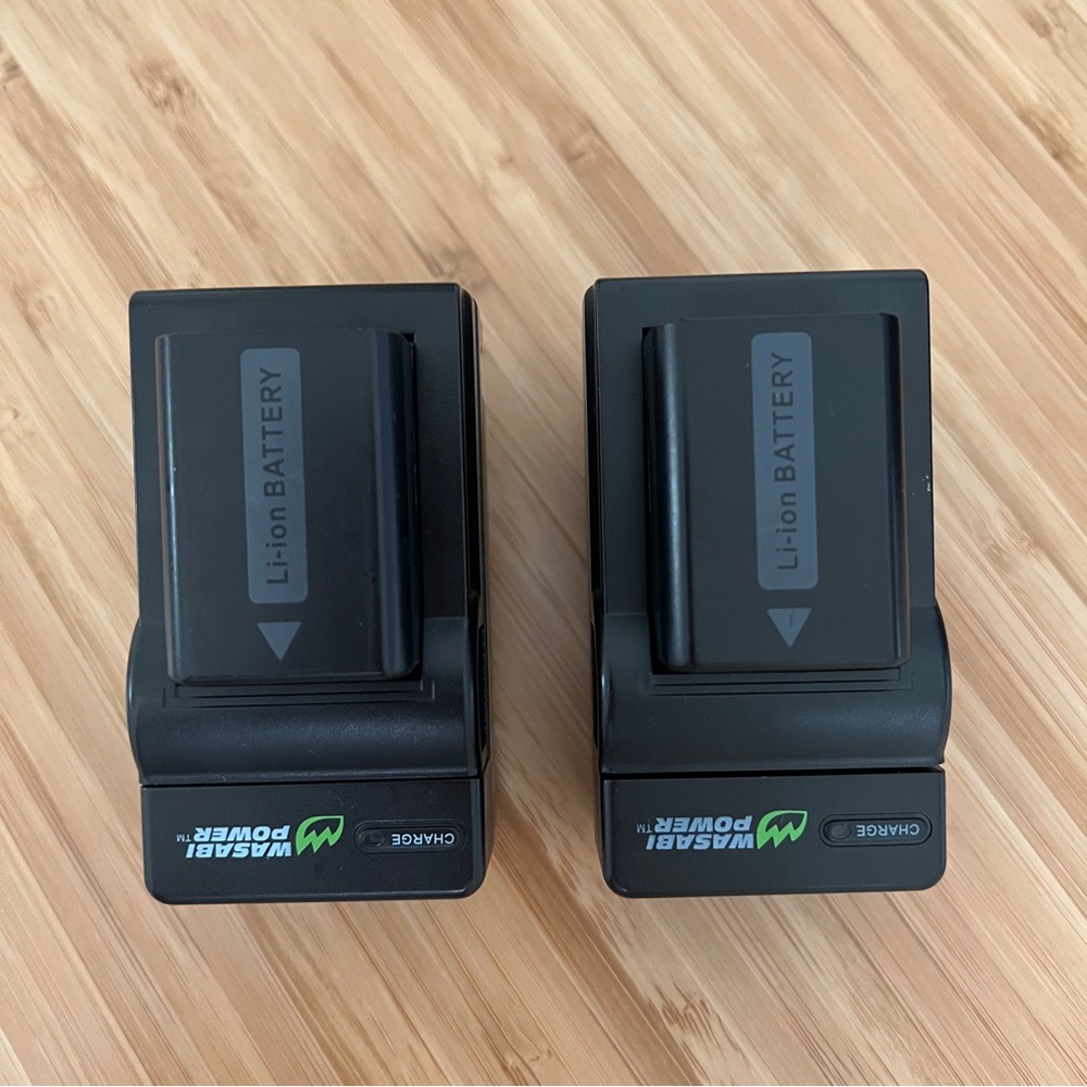 Sony NP-FW50 Batteries (Wasabi brand) and Chargers